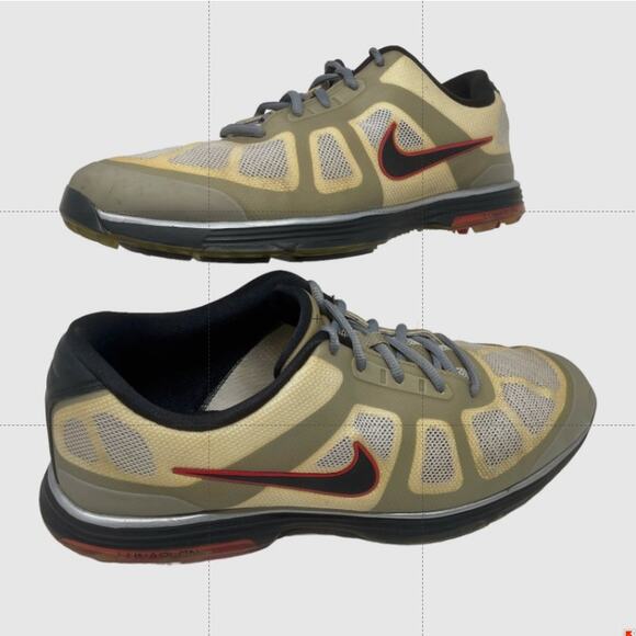 Nike Hyperfuse Lunar Ascend Golf Shoes Spikeless Mens 11 Tan Gray 1,3,9,6:L.4.3 - Picture 3 of 13